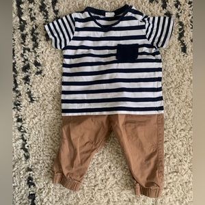 H&M striped T-shirt outfit